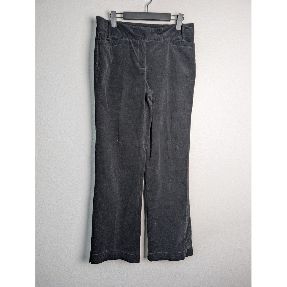 Willow Smith Pants‎ Womens 6 Black Corduroy Dress Pants Pull On Stretch
